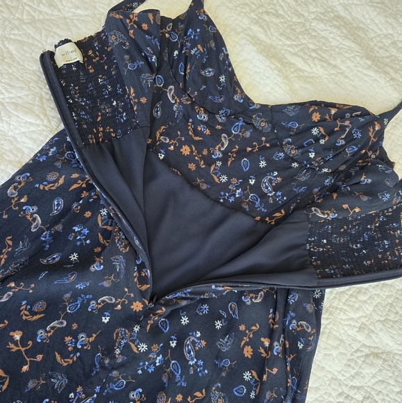 Wilfred Blue Cammy Mini Floral Dress - Picture 13 of 15